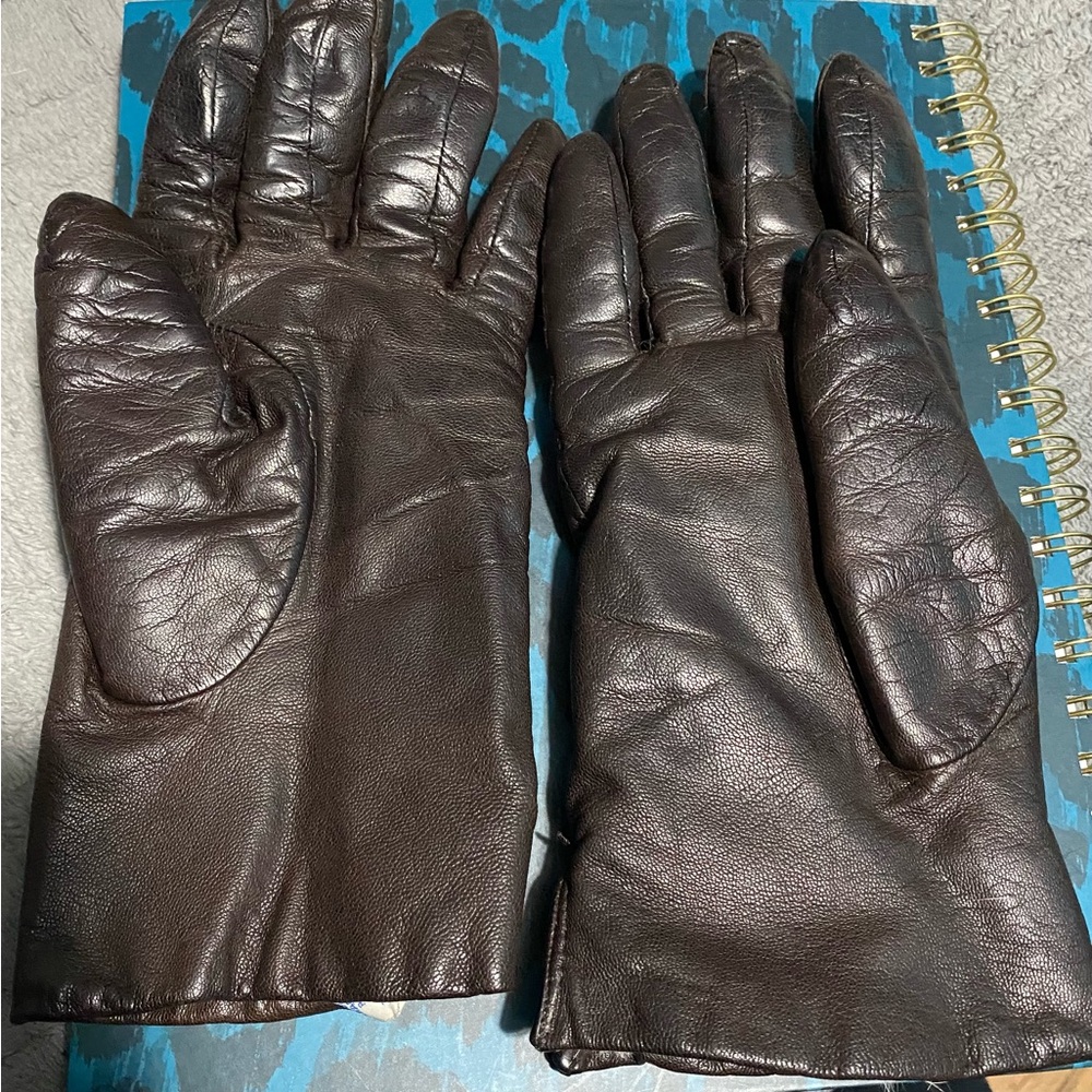Fownes Vintage fur lined leather gloves